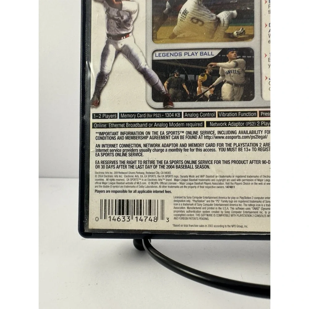 MVP Baseball 2004 - Playstation 2 Game Complete W/ Manual‎